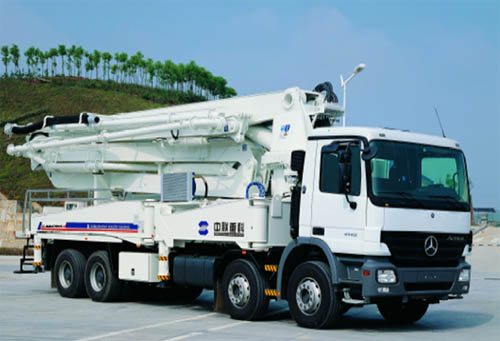 HB44 Truck-mounted Concrete Pump IS MADE IN YANCHENG GOLDHORSE CONSTRUCTION MACHINERY CO.,LTD.