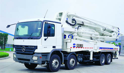 HB44 Truck-mounted Concrete Pump IS MADE IN YANCHENG GOLDHORSE CONSTRUCTION MACHINERY CO.,LTD.