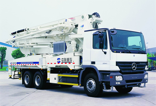 HB44 Truck-mounted Concrete Pump IS MADE IN YANCHENG GOLDHORSE CONSTRUCTION MACHINERY CO.,LTD.